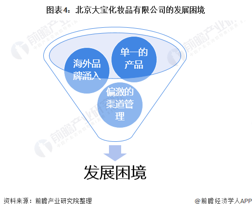 图表4：北京大宝化妆品有限公司的发展困境